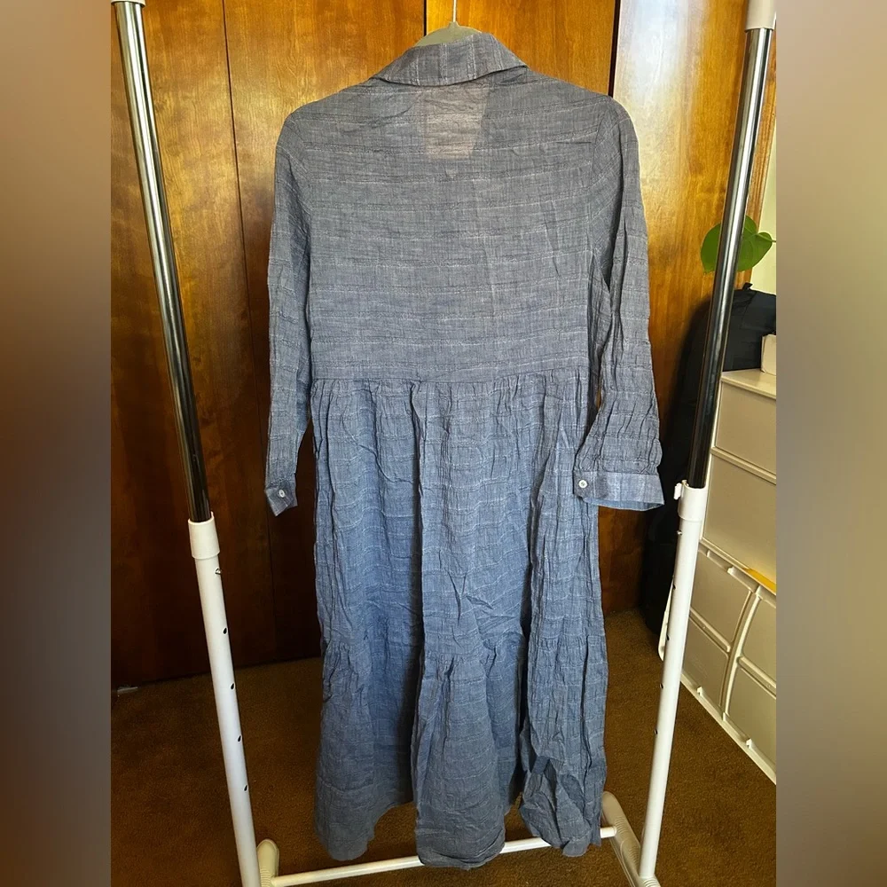 Félicité Blue Button-Up Dress - Picture 6 of 7